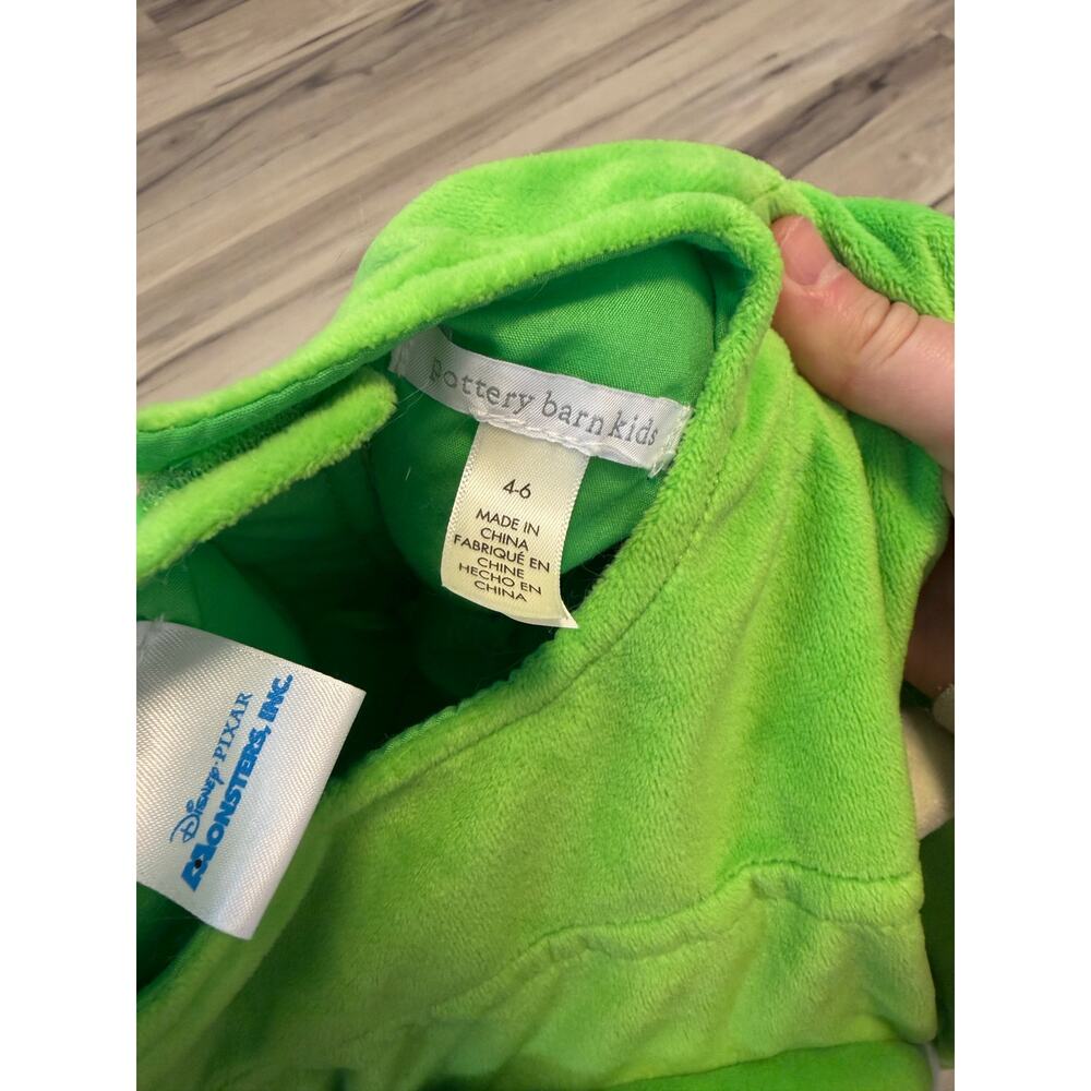 Mike Wazowski Monsters Inc, Pottery Barn kids costume size 4-6 Halloween - Picture 3 of 4